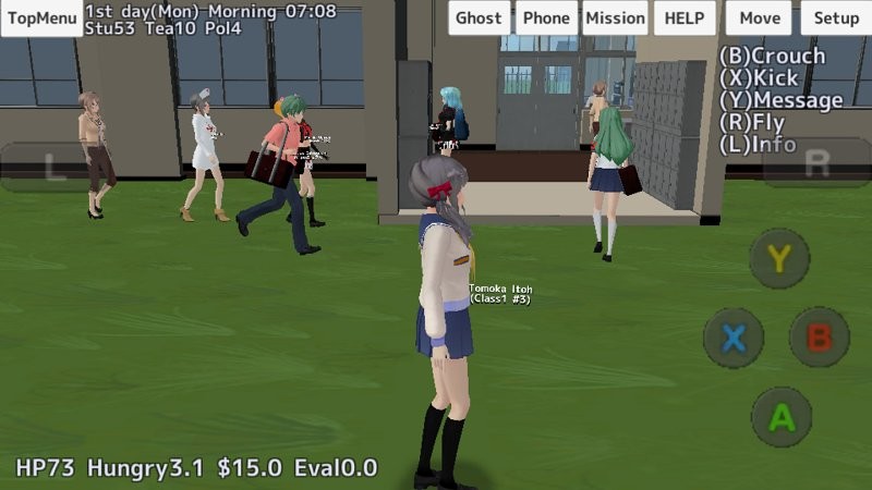 У԰Ůģmodģ(school girls simulator mod) v1.0 ׿ 0