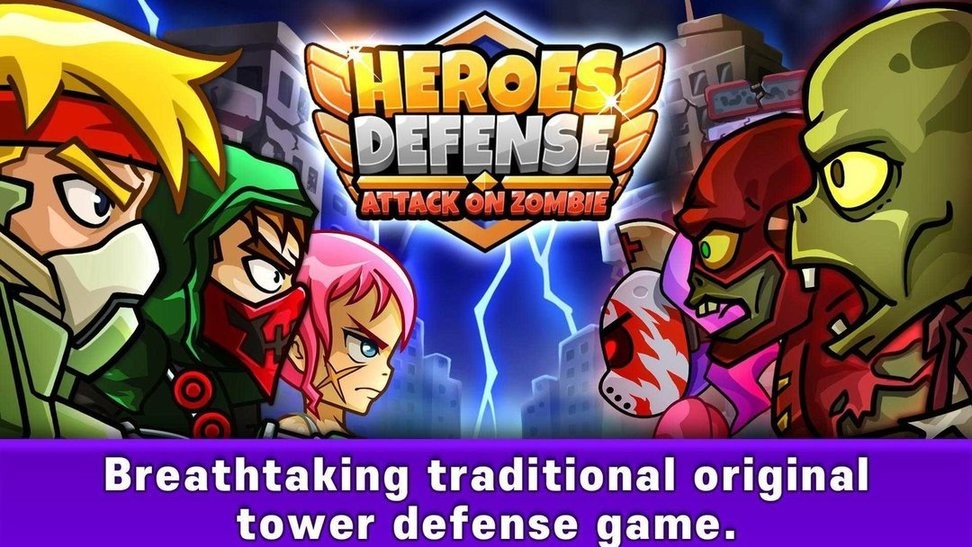 Ľʬ޽Һ(Heroes Defense: Attack Zombie) v1.0.0 ׿ 0
