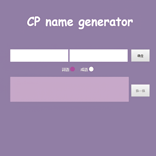 cp name generator手机版(cp名自动生成器)